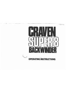 Craven Instruments Co Backwinder for S8 Cassettes manual. Camera Instructions.